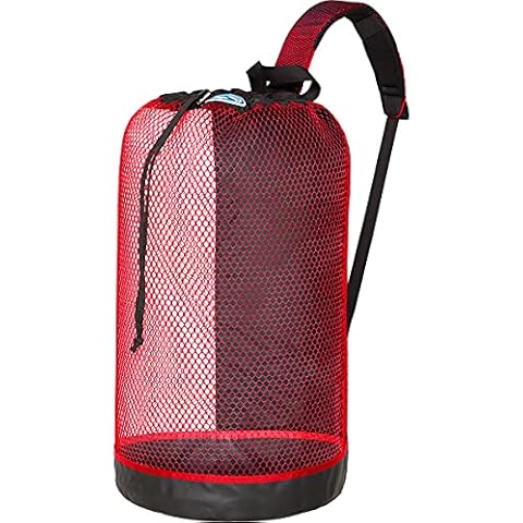 B.V.I. Mesh Backpack Netz Tasche von Stahlsac in versch. Farben (Rot) Cover