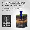 Amy Sport Golf Tees Step Down Plastic Unbreakable 50 Pack Reusable Bulk Professional Height Control Castle Tee for Practice