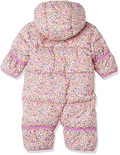 Amazon Essentials Unisex Baby Puffer Bunting Suit Ivory Delicate Floral 12 Months