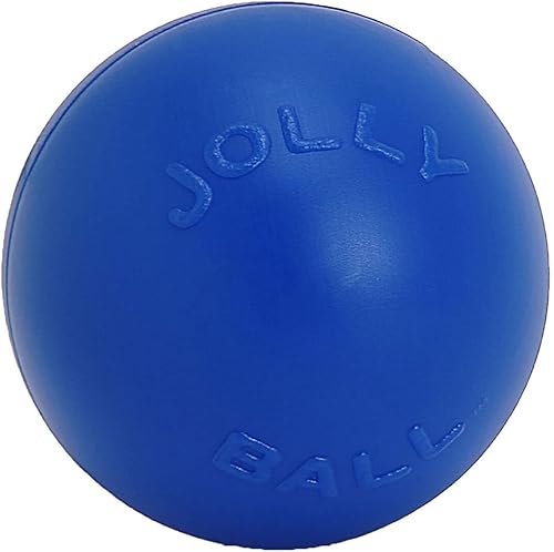 Miniatura 1 de Pelota Jolly Pets empuja y juega, 14 pulgadas, 6 - pulgadas, Azul