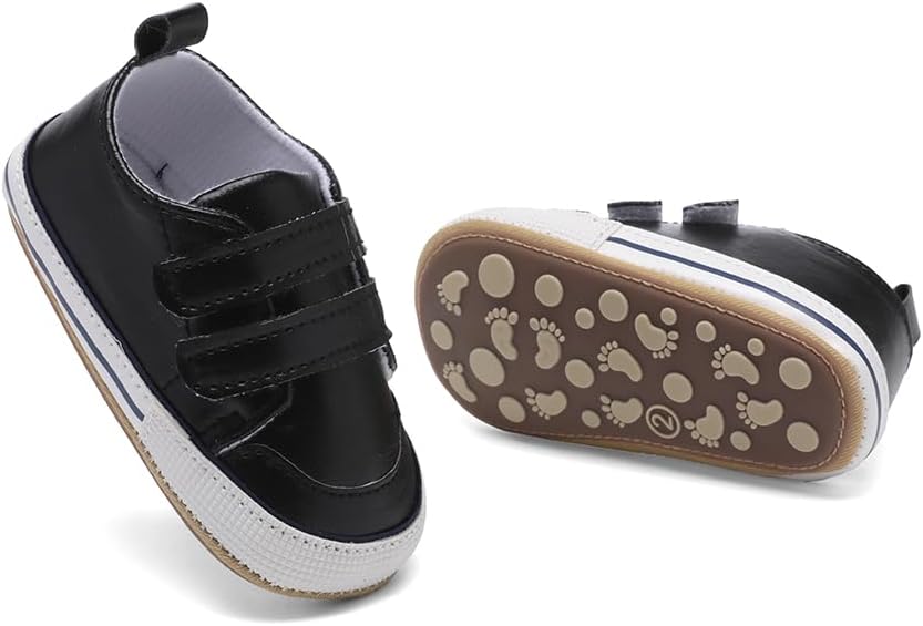 Clowora Baby Boys Girls Shoes Non-Slip Rubber Sole Sneakers Infant First Walking Toddler Crib Shoes Newborn Loafers Flats. - Image 3