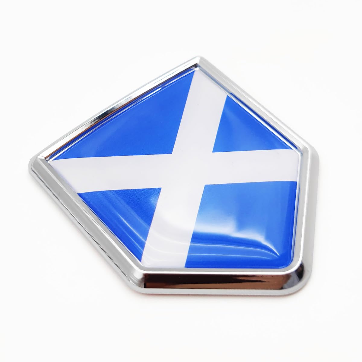 Emblema de Escocia Overdecor cromado para parachoques de coche pack de 2 calcomanías 3D 6