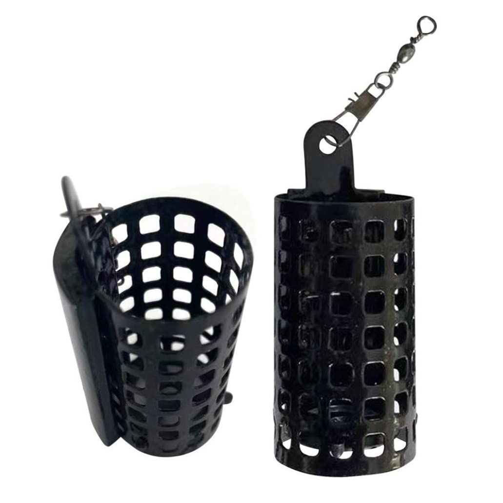 Caza de Pesca Caza de Metal Tackle de Pesca Soporte de Cebo Canasta de Trampa Cuadrada 10 PCS 50 g Caza de señuelo de Pesca