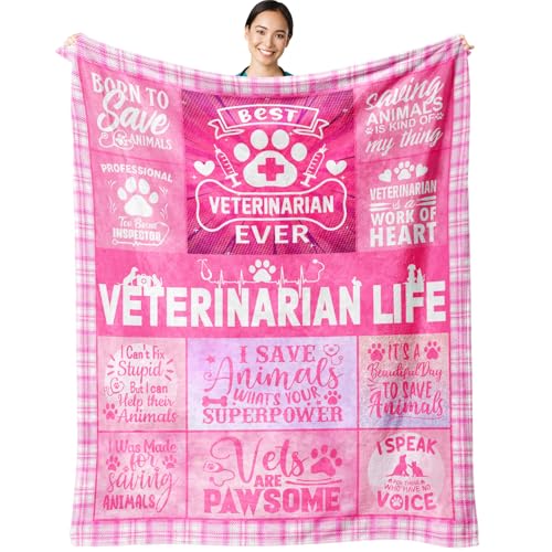 HSEFURNI Veterinarian Gifts Blanket 60