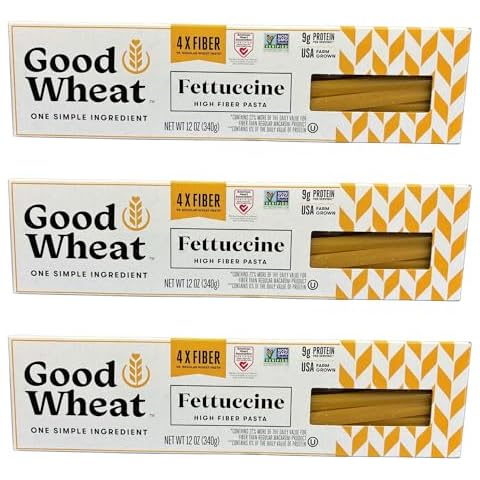 GoodWheat Pasta Fettuccine - 12oz Per Box [Pack of 3] Cover