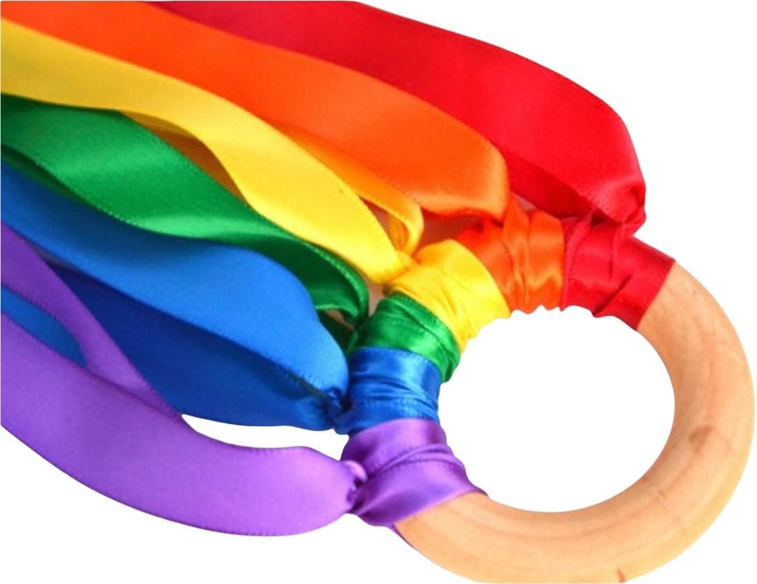 Rainbow Hand Kite Ribbon Runner Party Favor
