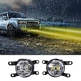 LaIIker Car High Power Fog Lamp for 2024 2025 Toyota Land Cruiser 250 1958 Prado Lc250 J250 Led Lens Front Fog Lamp Decorative Lamp Exterior Modification Accessories