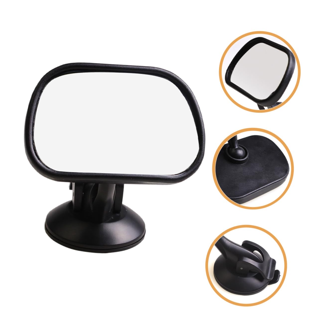 TOYANDONA 3piezas Espejo Retrovisor Para Bebés Ventosa y Antichoque De Para Seguridad El Automóvil