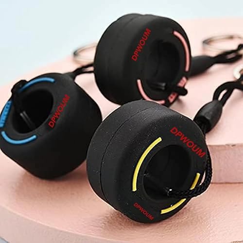 Miniatura 2 de Llavero automático de neumáticos de rueda, Llavero de neumático de carreras, Mini llavero de neumático, Nuevo cubo desmontable Llave de equipaje de