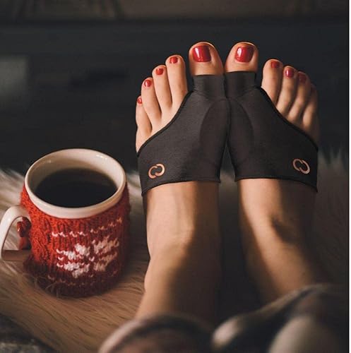 Vista 2 de Copper Compression Kit de alivio de juanetes – Incluye 1 par de fundas de cojín corrector de juanetes y férulas correctoras de juanetes