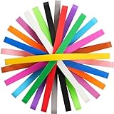 Rubber Bands Silicone 15 Pcs 5.5inch Elastic Bands for Notebook Books Cooking Wrapping Rubber Bands Boxes Wraps Office Supplies