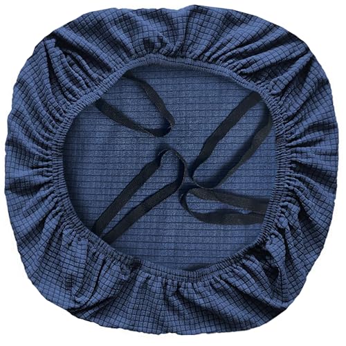 FYTXSZ Office Chair Seat Cover Universal Fit Dining Room Chair Covers Stretch Washable Slipcover Protector for Desk Swivel Computer Chairs (Navy Blue)