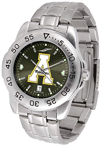 Image of SunTime Men's NCAA Team Sport Watch, 20mm Stainless Steel Strap, Reflective Shiny Dial with Date