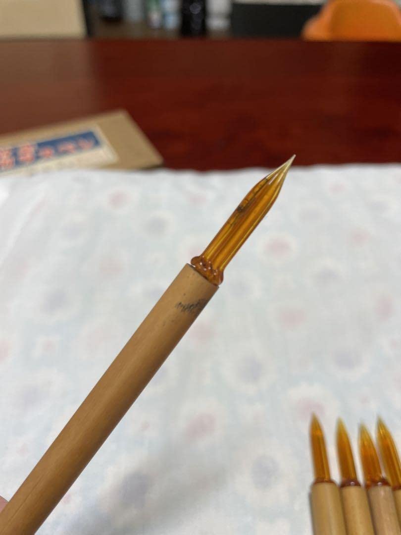 佐々木ガラスペン 昭和レトロ ④ 昭和レトロ ガラスペン 4種セット 箱付き