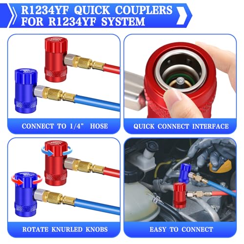 Adaptador Ajustable R1234yf con Acoplamientos Rápidos miniatura 6