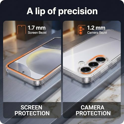 Oprimio Kristallklar Hülle für Samsung S26 [Silikon Hülle] [%100 Durchsichtig] [Deutsche Material] [Ultra Dünn] Klar Handyhülle für Samsung Galaxy S26 3