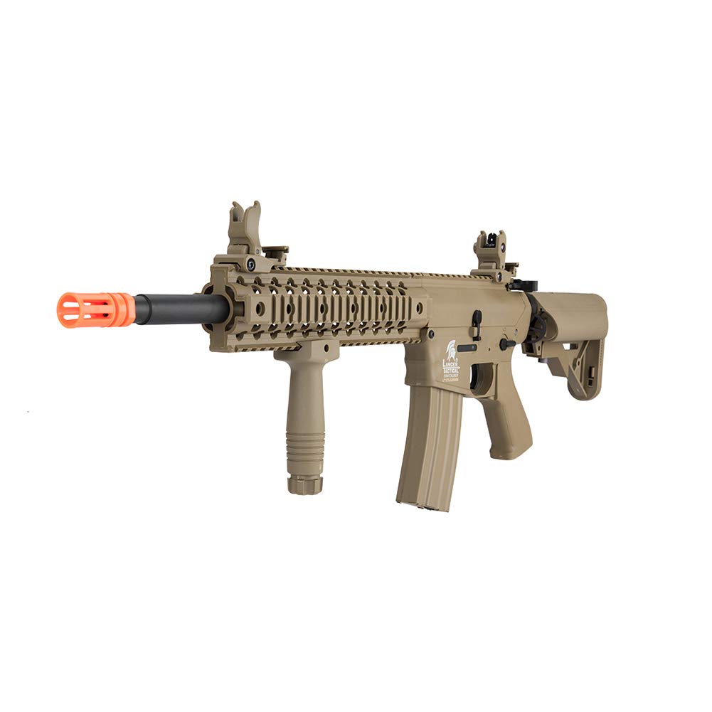 Lancer Tactical Gen 2 EVO AEG LT-12 AEG Aerosoft Gun, KeyMod Tan with High FPS