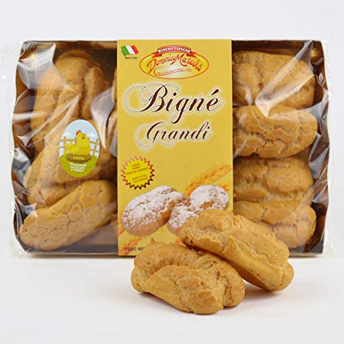120 gr BIGNE\' GRANDI MASCOLO 120 GR PEZZI SOFFICI DOLCE DOLCI FARCIRE CREMA PASTA CHOUX