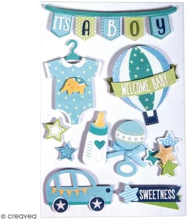 Rayher 3D Stickers x 10 - Baby boy