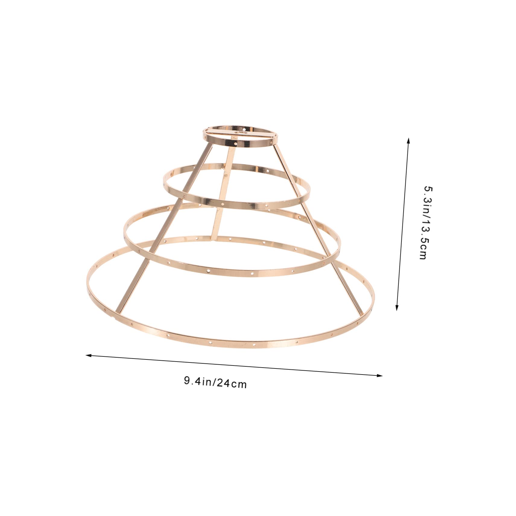 Holibanna Lampenschirmrahmen Eisen - DIY Lampenschirm Halter 20x17x12cm