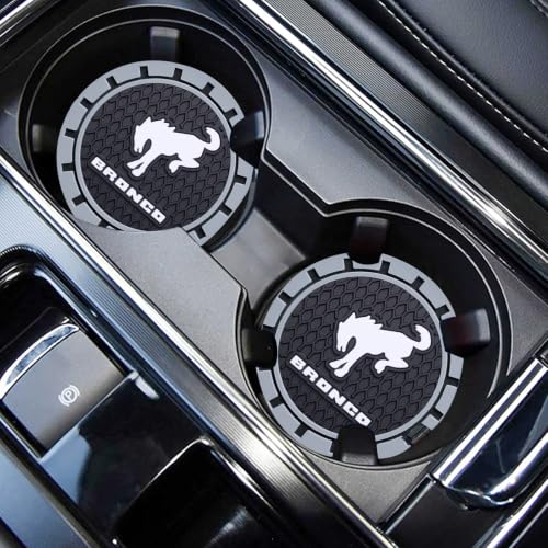 Image of Car Cup Holder Coaster for Recessed Silicone Cupholder Coaster Interior Accessories 2.75in 2Pack