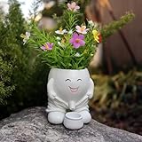 Head Planters Face Vase Cactus Pots for Indoor Outdoor Décor, Unique Plant Pot Fun Live Plants Planter Cute Succulent Pots, Gifts for Plant Lovers