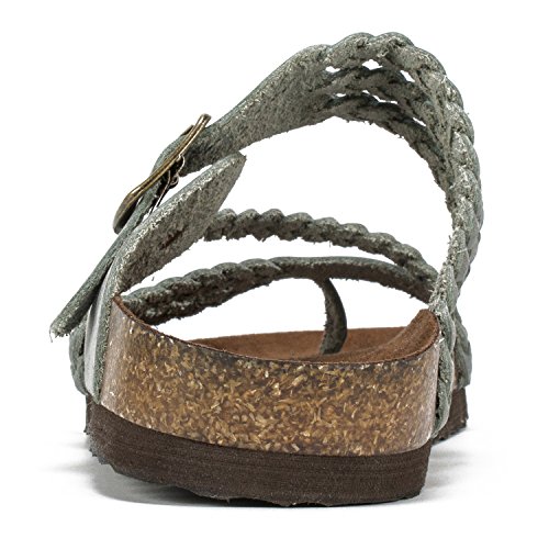 Image of White Mountain Women's Hayleigh Braided Footbed Sandal