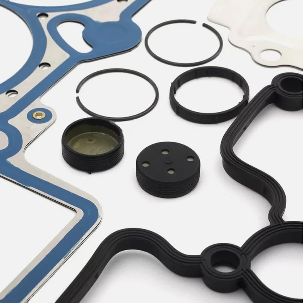 FSFYUK 1 Set Kit guarnizioni testata cilindro in metallo e gomma 06E103148AG per 3.0 TFSI Gas V6 Sovralimentato