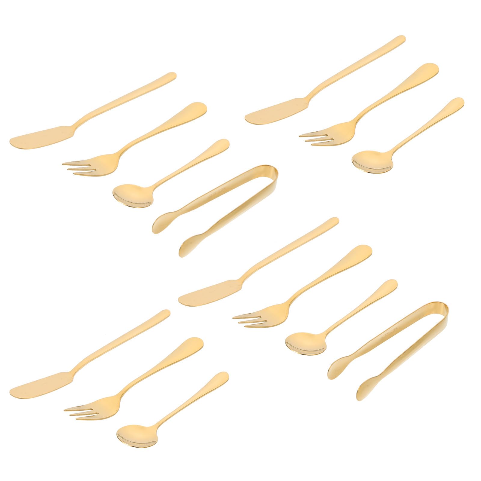 Juego de utensilios para servir queso TIDTALEO de acero inoxidable dorado para charcutería
