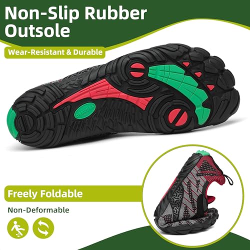 Image of SAGUARO Womens Mens Barefoot Shoes Minimalist Trail Runner Wide Toe Box Zero Drop Outdoor Cross Training Shoe