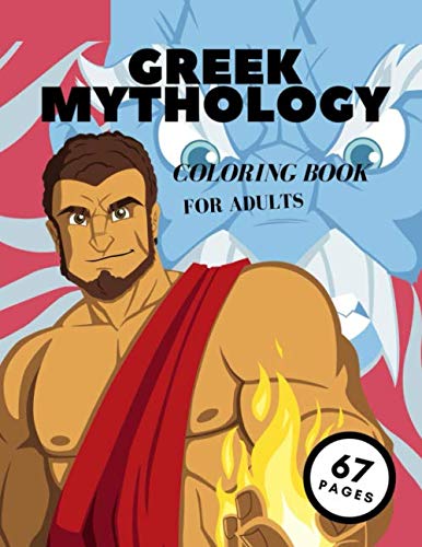 Greek Mythology Coloring Book For Adults: Powerful Greek Gods,Greek ...