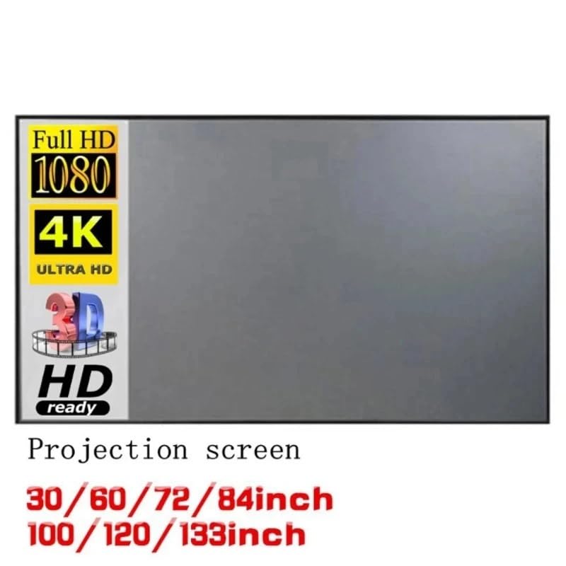 Pantalla portátil para proyector tela anti reflectante 100 pulg miniatura 2