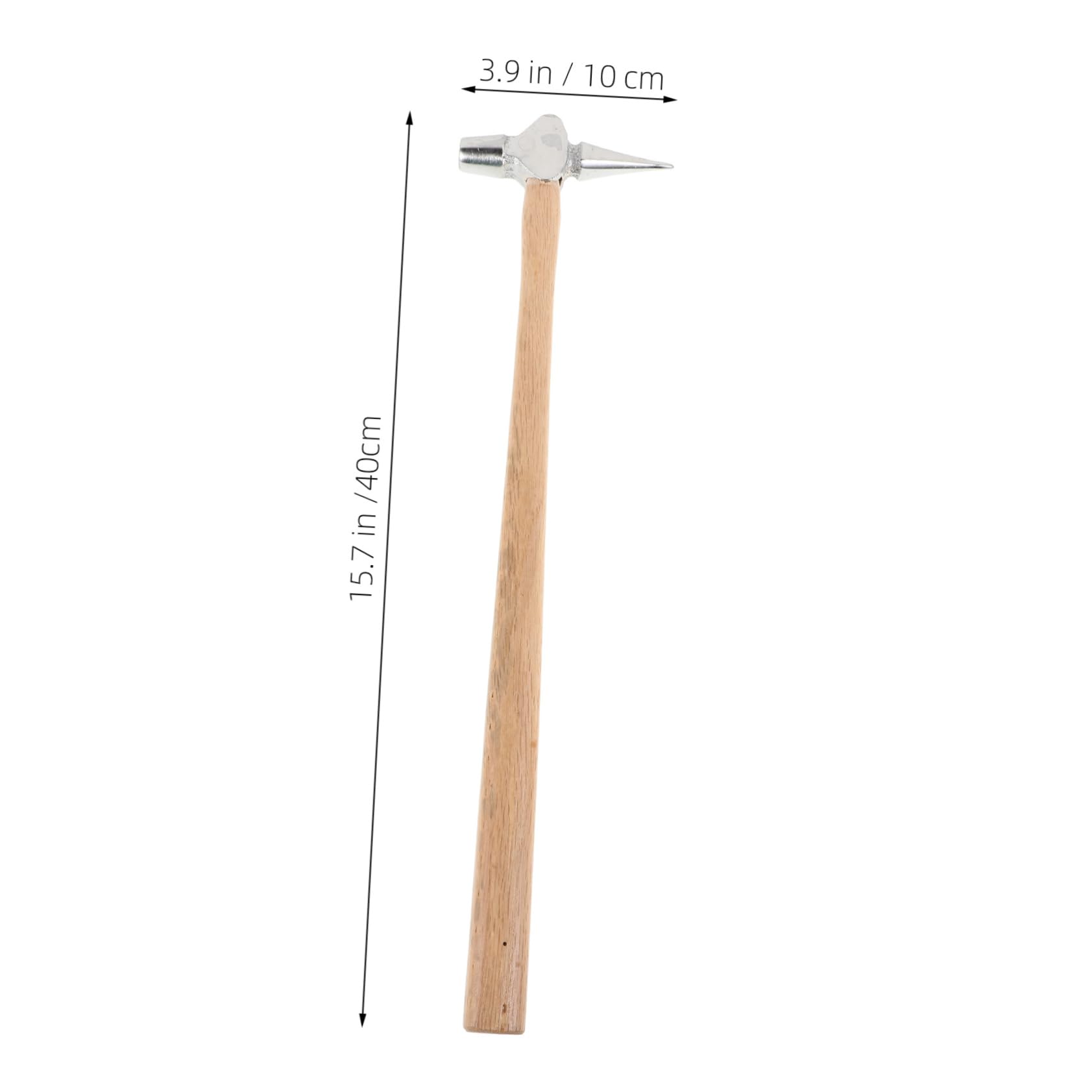 Zerodeko Martello per Ispezione Ferroviaria e Navale Piccolo, Portatile e Leggero, Punta Affilata e Manico Ergonomico in Legno e Acciaio, Utensile Multifunzionale per Saldatura