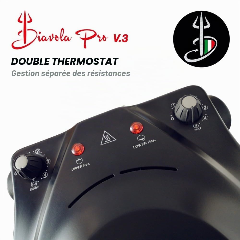 Four à pizza électrique V 3.0 avec biscotto pour hautes performances – 100 % design et brevet Made in Italy