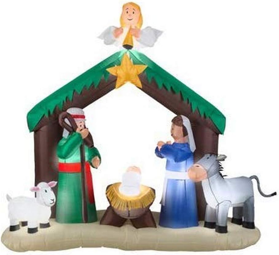 Gemmy 36707 Christmas 7' Nativity Scene Airblown Inflatable Gemmy 36707 Christmas 7' Nativity Scene Airblown Inflatable