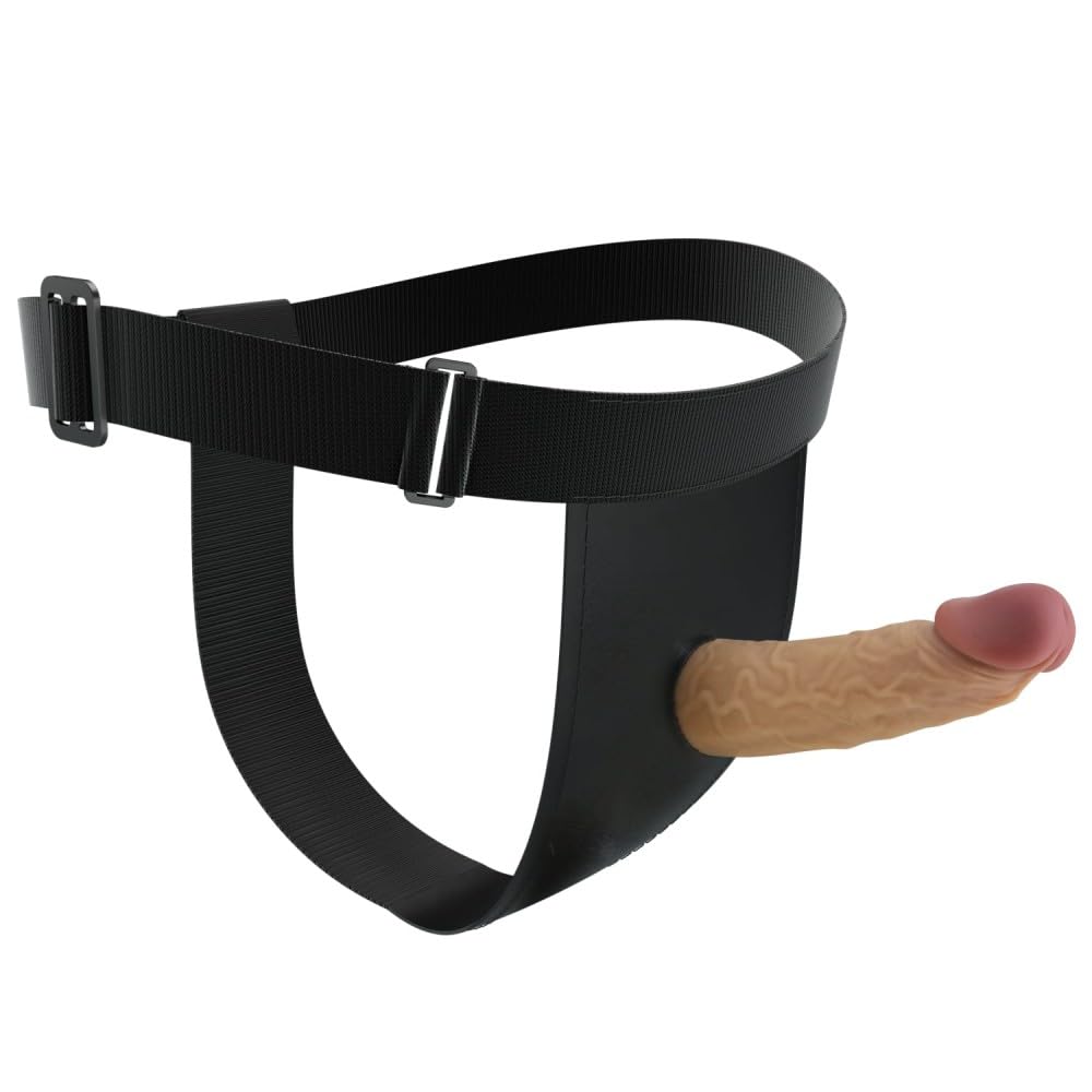 Strap on cavo indossabile uomo, Dildo indossabile in SILICONE, Strapon cintura fallica per Uomo, Pene indossabile vuoto che prolunga pene, Guaina fallica con cintura