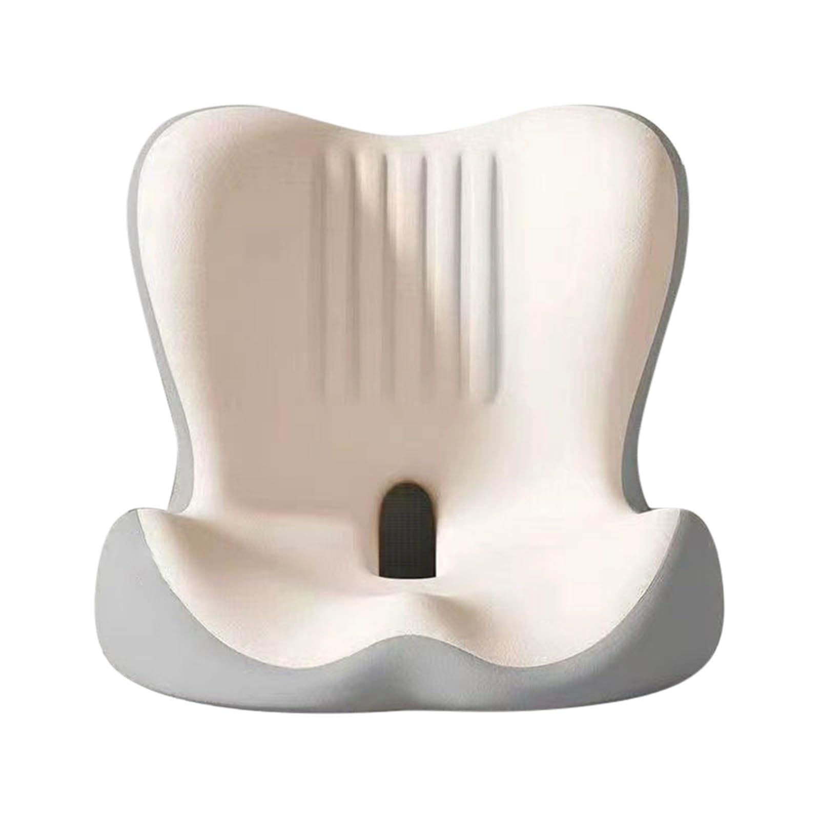 Cuscino ergonomico per sedia da ufficio, supporto lombare in memory foam con cavo per coccige per alleviare il dolore al coccige e comfort di seduta, design integrato a forma di L