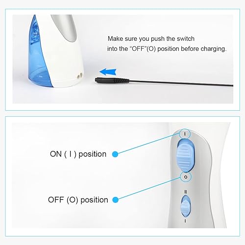 Miniatura 6 de Cable de carga inalámbrico para Waterpik WP360 WP462 WP450 WP360W WP462W WP450W WP450W Cable de alimentación de hilo dental de agua 3V DC adaptador