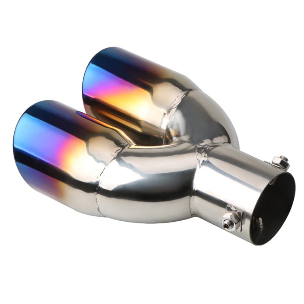 Curved Car Van Stainless Sport Steel Exhaust Tip Muffler Tail Pipe 38