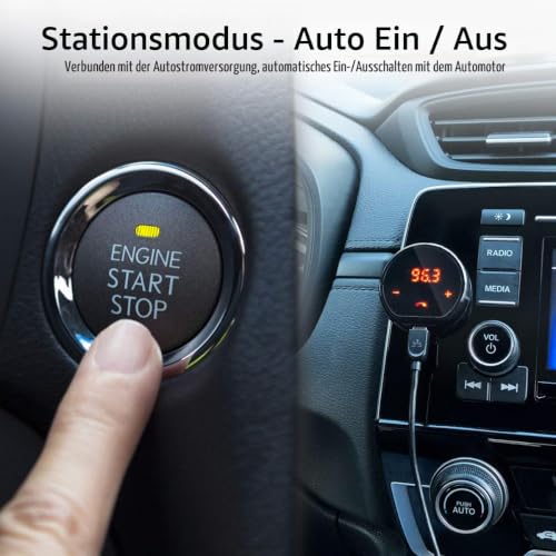 Avantree CK310 Bluetooth FM Transmitter für Auto, Kabellos Radio Adapter, Kfz Kit...