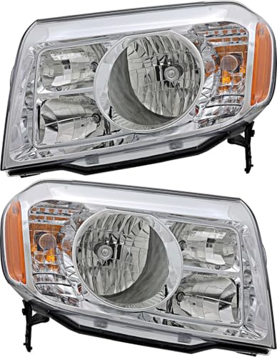 For Honda Pilot Headlight 2009 2010 2011 Driver and Passenger Side Headlamp Replacement