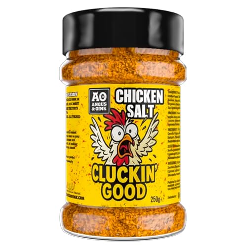 Angus & Oink | Australian Chicken Salt Cluckin Good | Savoury Umami BBQ Salt | Perfect for Chips Chicken Popcorn & Roast Potatoes | Vegan Friendly | Aussie-Inspired Flavour | 250g