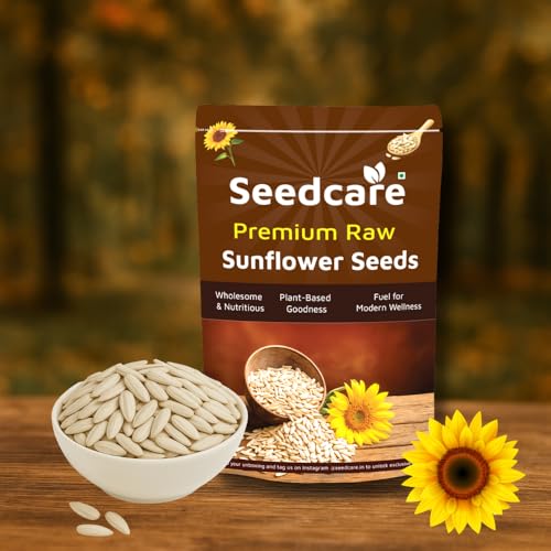 Image of Seedcare Raw Sunflower Seeds | High in Protein, Fiber, Vitamins & Antioxidants | Nutritious Superfood for Weight Management, Immunity Boost, Healthy Snacking, Smoothies, Cooking & Salads (500 g (Pack of 1))