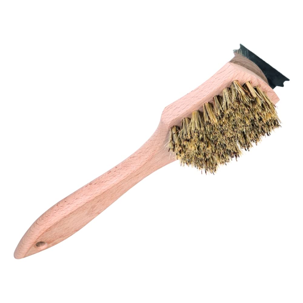 Soladirect Bbq Barbecue Grill Cleaning Brush With Metal Scraper Barbecue Bristles Cleaner For Easier And Effective Clean