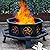 Verdeluxe 35 Inch Octagonal Fire Pit,Outdoor Fire Pit,Wood Burning Firepit,Bonfire Fire Pit,Firepits for Outside,Camping, Backyard, Patio,Bonfire