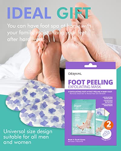 Dermal Korea Foot Peeling Mask 2 Pack For Dry Foot And Cracked Heel & Callus With Aloe Vera And Collagen thumb #6