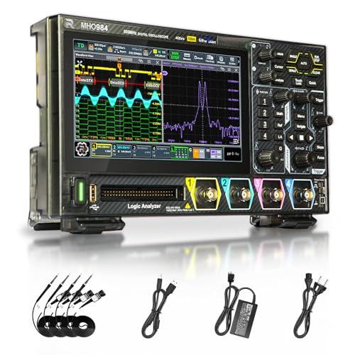 RIGOL MHO984 Digital-Oszilloskop, 800MHz, 4GSa/s, 12-Bit, 4+16 Kan, Wi-Fi & Bluetooth, Type-C Strom, Optionaler AFG, Ultrakompakt