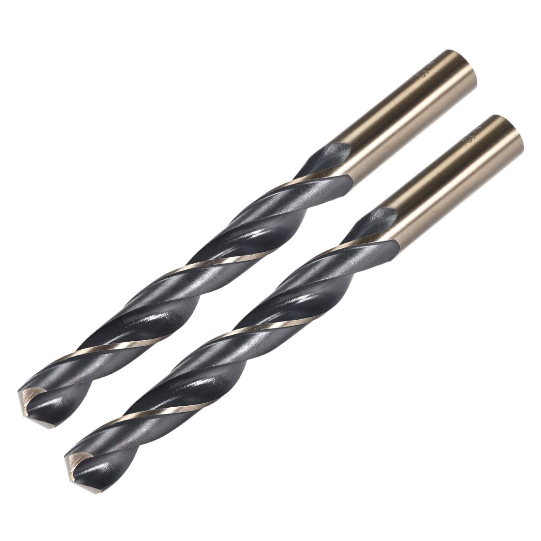 uxcell Straight Shank Twist Drill Bits 7.5mm High Speed Steel 4341 with 7.5mm Shank 2 Pcs for Stainless Steel Alloy Metal Plastic Wood