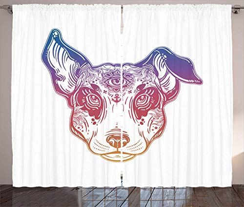 Grey Halo Sparkle Thermal Lined Eyelet Curtains Ready Made Ring