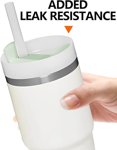 Miniatura 6 de Tapa de vaso de 40 onzas para taza Stanle-y, 2 tapas de repuesto para vaso de acero inoxidable de 40 onzas, fundas de vaso de viaje resistentes a